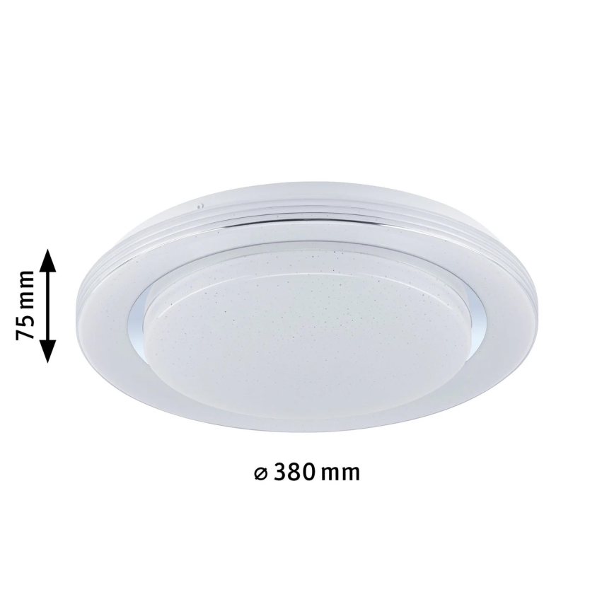 Paulmann 70546 - LED RGBW/22W Iluminação de teto com regulação RAINBOW 230V 3000-6500K + controlo remoto