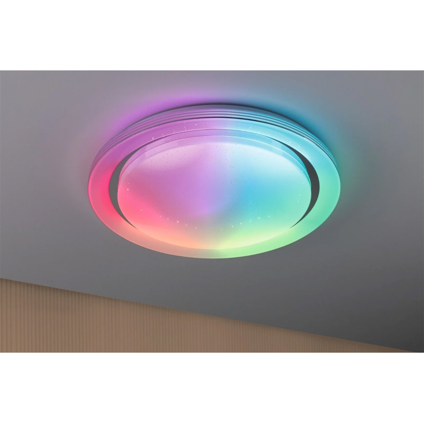 Paulmann 70547 - LED RGBW/38,5W Iluminação de teto com regulação RAINBOW 230V 3000-6500K + controlo remoto