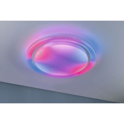 Paulmann 70547 - LED RGBW/38,5W Iluminação de teto com regulação RAINBOW 230V 3000-6500K + controlo remoto