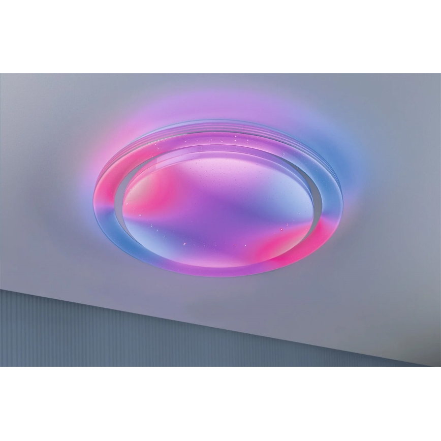 Paulmann 70547 - LED RGBW/38,5W Iluminação de teto com regulação RAINBOW 230V 3000-6500K + controlo remoto