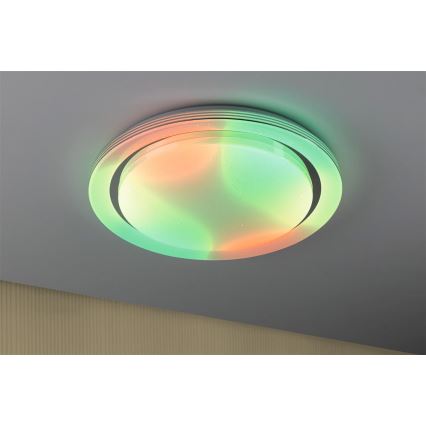 Paulmann 70547 - LED RGBW/38,5W Iluminação de teto com regulação RAINBOW 230V 3000-6500K + controlo remoto