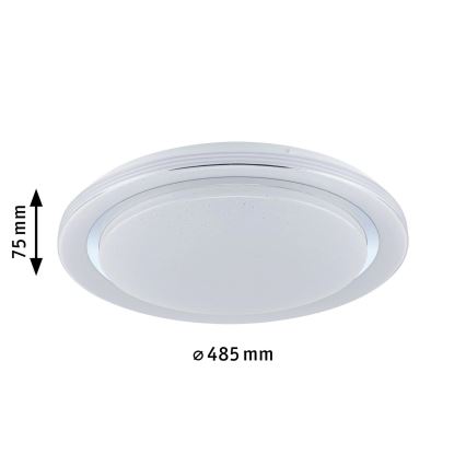 Paulmann 70547 - LED RGBW/38,5W Iluminação de teto com regulação RAINBOW 230V 3000-6500K + controlo remoto