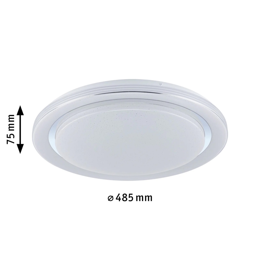 Paulmann 70547 - LED RGBW/38,5W Iluminação de teto com regulação RAINBOW 230V 3000-6500K + controlo remoto