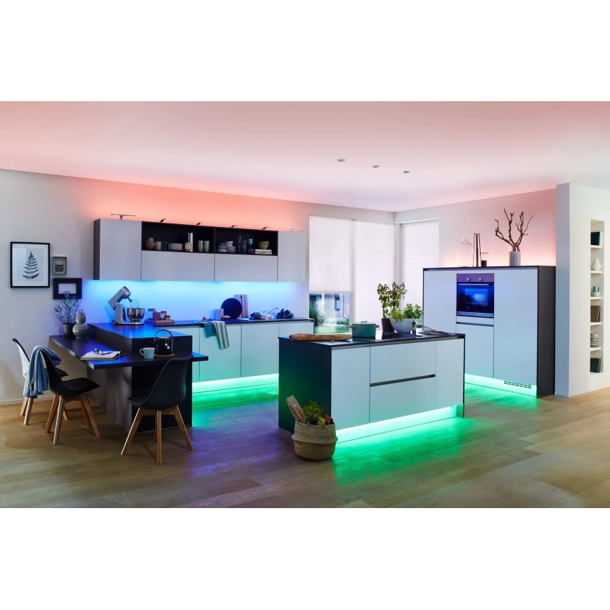 Paulmann 70627 -  Fita LED RGB/18W IP44 para casa de banho regulável MAXLED 1,5 m 230V + comando