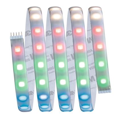 Paulmann 70627 -  Fita LED RGB/18W IP44 para casa de banho regulável MAXLED 1,5 m 230V + comando