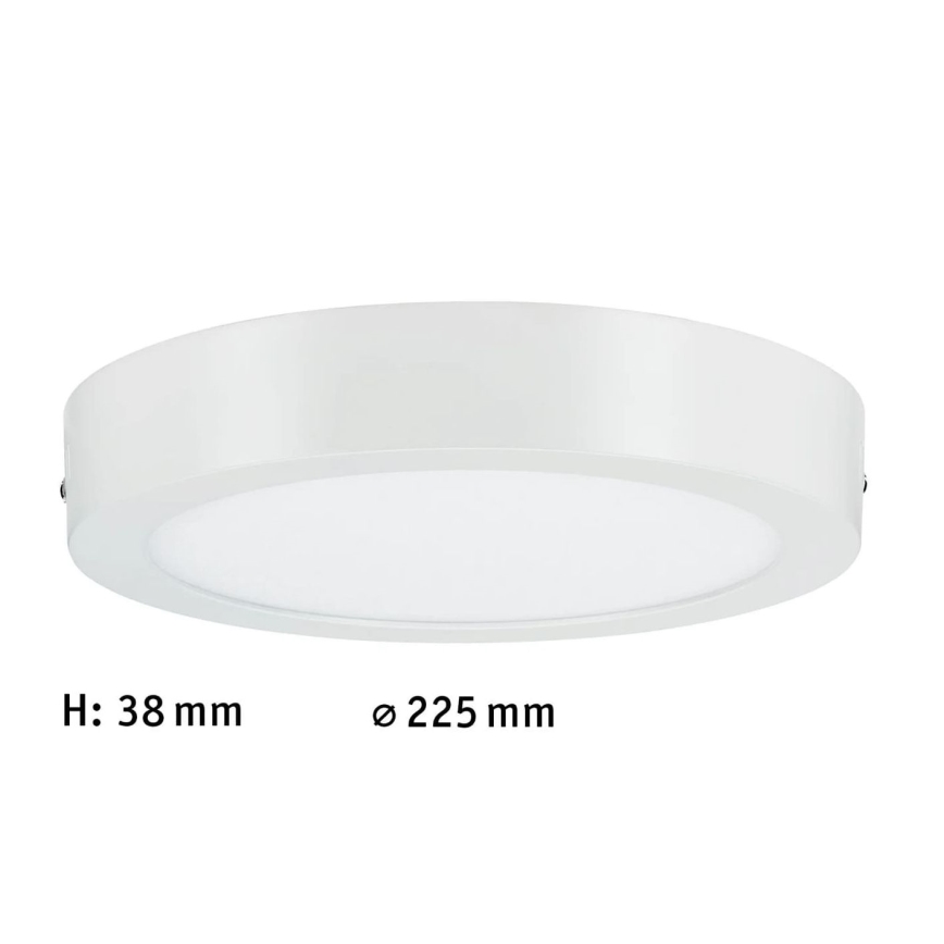 Paulmann 70642 - LED/12,5W Iluminação de teto LUNAR 230V diâmetro 22,5 cm branco