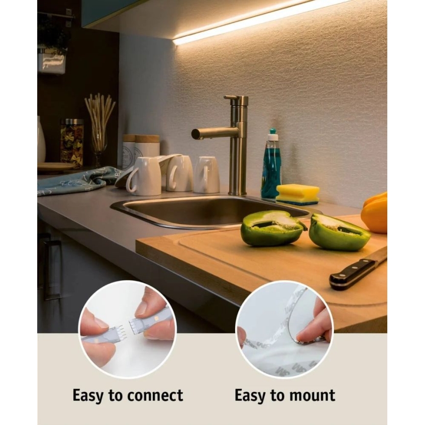 Paulmann 70666 - LED/20W IP44 Fita para casa de banho regulável MAXLED 3 m 2700K 230V