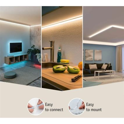 Paulmann 70666 - LED/20W IP44 Fita para casa de banho regulável MAXLED 3 m 2700K 230V