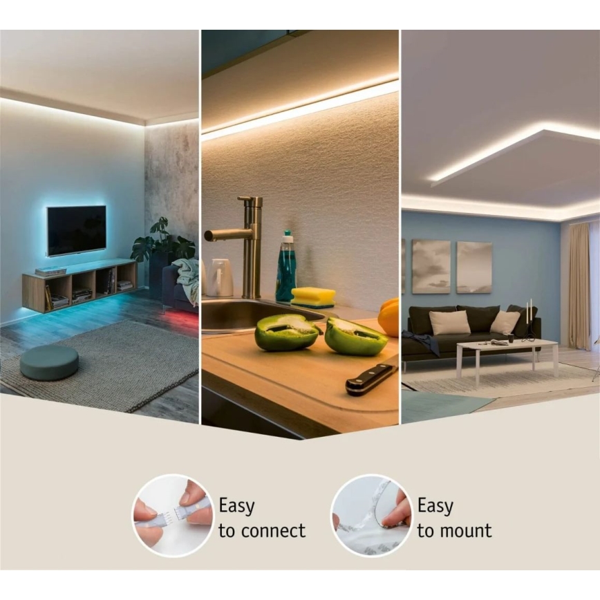 Paulmann 70666 - LED/20W IP44 Fita para casa de banho regulável MAXLED 3 m 2700K 230V