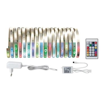 Paulmann 70697 - LED RGBW/10,5W Tira com regulação DIGITAL 4,8m 230V + controlo remoto