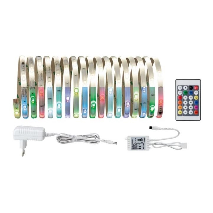 Paulmann 70697 - LED RGBW/10,5W Tira com regulação DIGITAL 4,8m 230V + controlo remoto