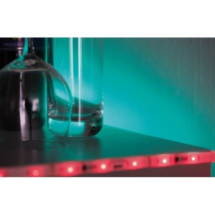 Paulmann 70697 - LED RGBW/10,5W Tira com regulação DIGITAL 4,8m 230V + controlo remoto
