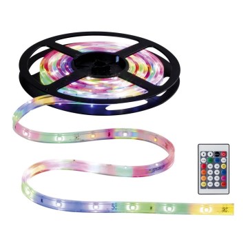 Paulmann 70698 -LED RGB/6,4W IP67 Tira exterior com regulação WATERLED 3m 230V+ controlo remoto
