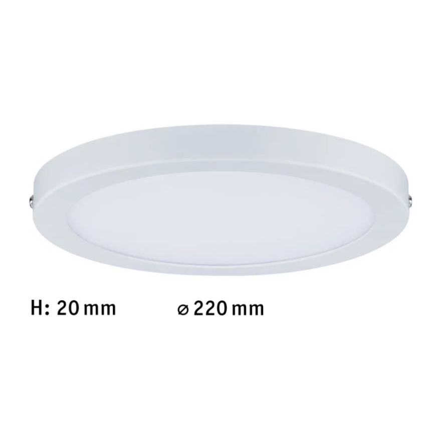 Paulmann 70868 - LED/18,5W Painel com regulação ATRIA 230V 2700K diâmetro 22 cm branco