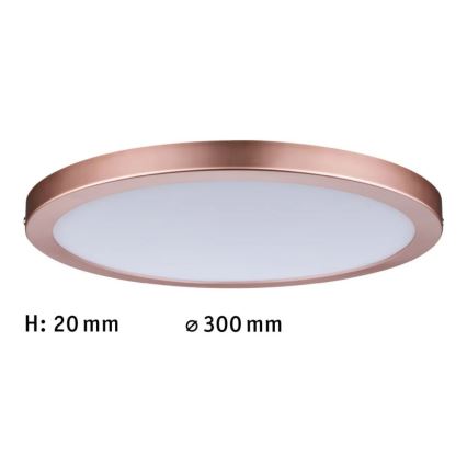 Paulmann 70872 - LED/22W Painel com regulação ATRIA 230V 2700K diâmetro 30 cm Rosa dourado