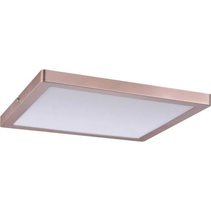 Paulmann 70873 - Painel LED/24W com regulação ATRIA 230V 2700K 30x30 cm Rosa dourado