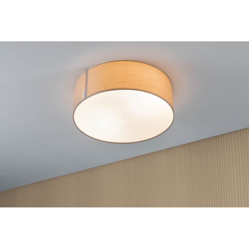 Paulmann 70952 - 2xE27/20W Luz de teto MARI 230V bege
