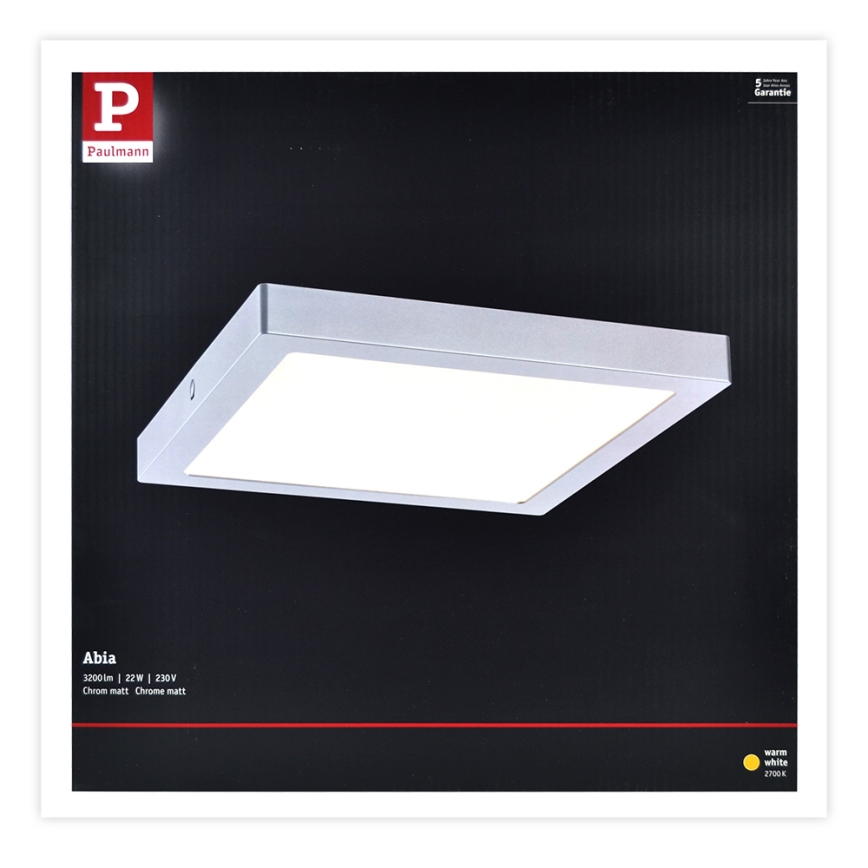 Paulmann 70982 - LED/22W Iluminação de teto ABIA 230V