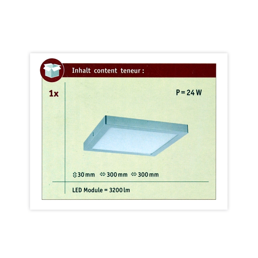 Paulmann 70982 - LED/22W Iluminação de teto ABIA 230V