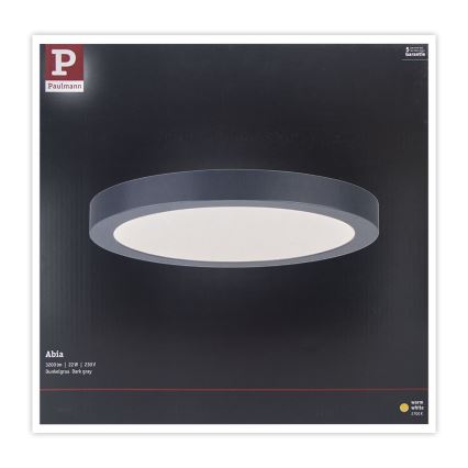 Paulmann 70988 - LED/22W Iluminação de teto ABIA 230V antracite