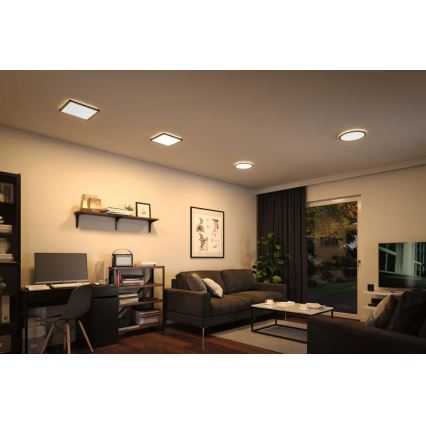Paulmann 70997 - LED/11,2W Painel integrado ATRIA 230V 3000K diâmetro 19 cm preto