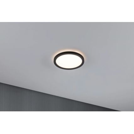 Paulmann 70997 - LED/11,2W Painel integrado ATRIA 230V 3000K diâmetro 19 cm preto