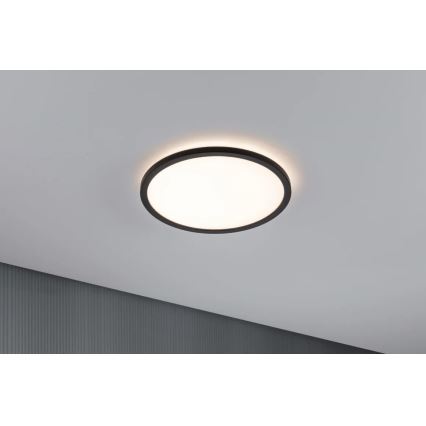 Paulmann 70998 - LED/16W Painel integrado ATRIA 230V 3000K diâmetro 29,3 cm preto
