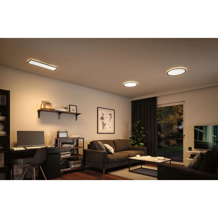 Paulmann 70999 - LED/22W Painel com regulação ATRIA 230V 3000K diâmetro 42 cm preto