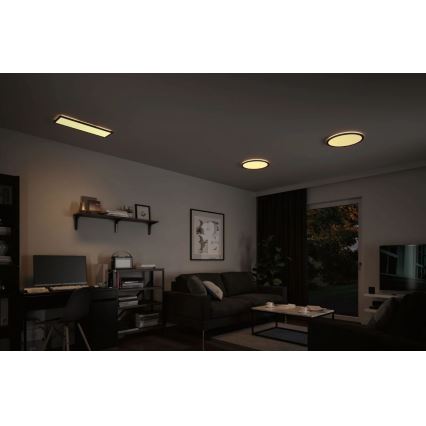 Paulmann 70999 - LED/22W Painel com regulação ATRIA 230V 3000K diâmetro 42 cm preto