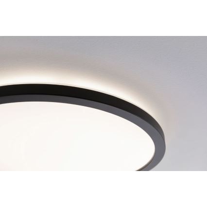 Paulmann 70999 - LED/22W Painel com regulação ATRIA 230V 3000K diâmetro 42 cm preto
