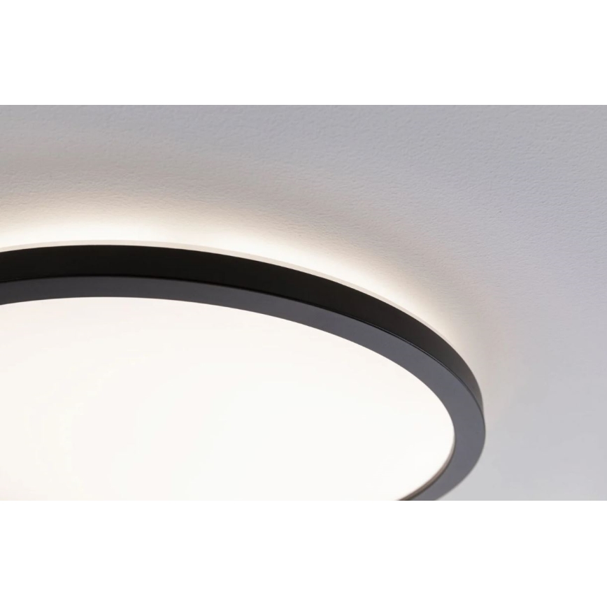 Paulmann 70999 - Painel LED dimmerizável ATRIA 22W 230V 3000K diâmetro 42 cm preto
