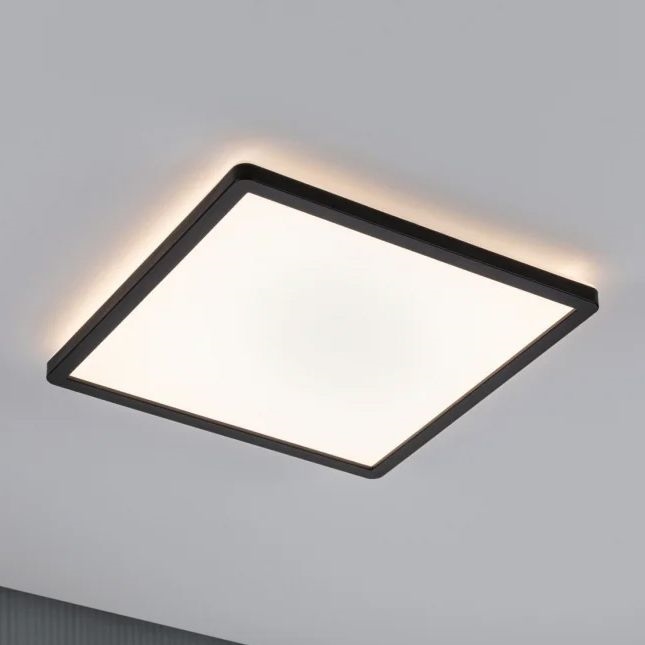 Paulmann 71001 - LED/16W Painel integrado ATRIA 230V 3000K 29,3x29,3 cm preto