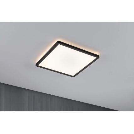 Paulmann 71001 - LED/16W Painel integrado ATRIA 230V 3000K 29,3x29,3 cm preto