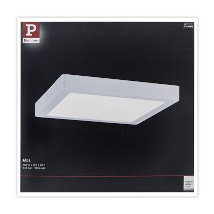 Paulmann 71022 - LED/22W Iluminação de teto ABIA 230V branco
