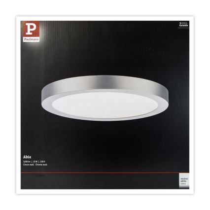 Paulmann 71023 - LED/22W Iluminação de teto ABIA 230V cromado mate