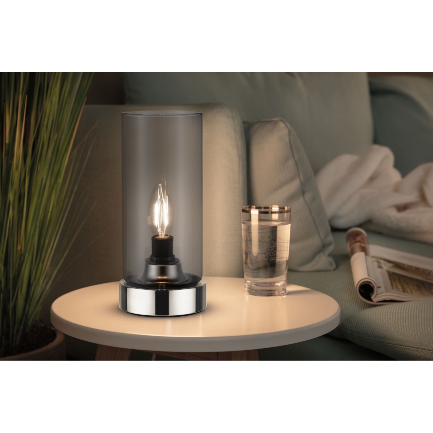 Paulmann 77056 - 1xE14/20W Candeeiro de mesa táctil com regulação PINJA 230V