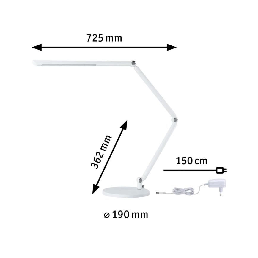 Paulmann 78911 - LED/10,6W Candeeiro de mesa com regulação FLEXBAR 230V 3000/4000/6500K