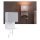 Paulmann 78913 - LED/2,5W + 1xE27/40W Aplique de parede com prateleira e porta USB MERANI 230V branco