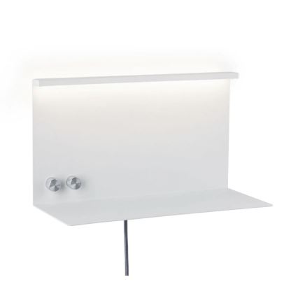 Paulmann 78919 - LED/4,5W Iluminação com regulação com prateleira e USB + LED/1,6W 230V
