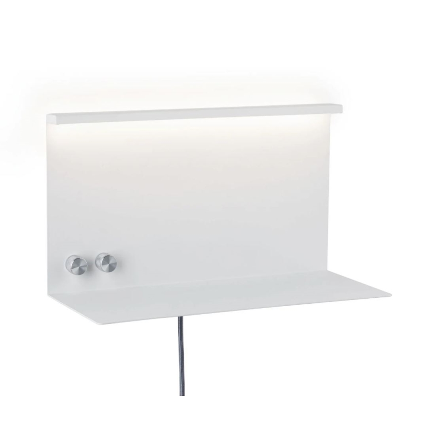 Paulmann 78919 - LED/4,5W Iluminação com regulação com prateleira e USB + LED/1,6W 230V