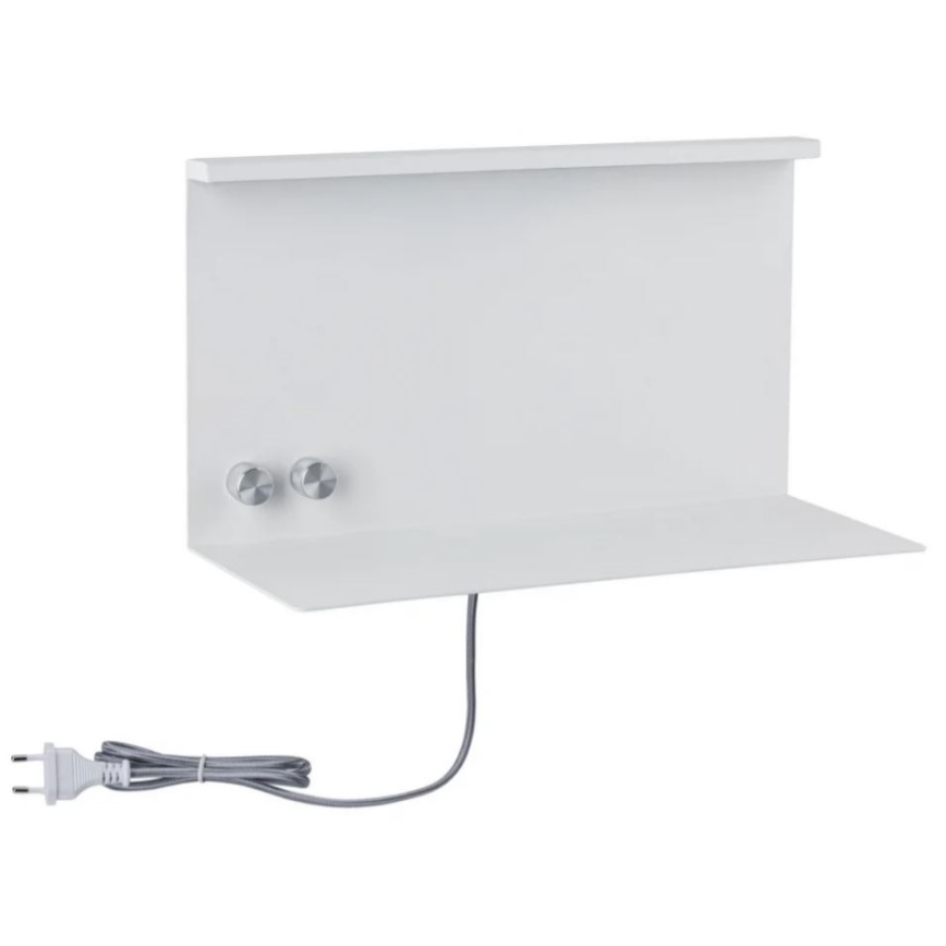 Paulmann 78919 - LED/4,5W Iluminação com regulação com prateleira e USB + LED/1,6W 230V