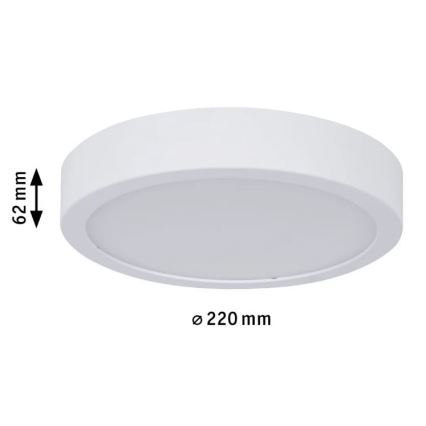 Paulmann 78923 - LED/13W IP44 Iluminação de teto de casa de banho com regulação AVIAR 230V