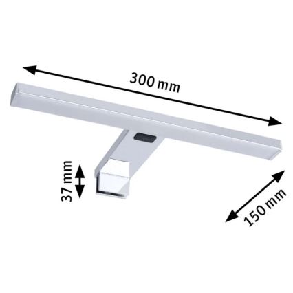 Paulmann 78950 - LED/3,7W IP44 Iluminação de espelho de casa de banho SELO 2700-6500K 230V