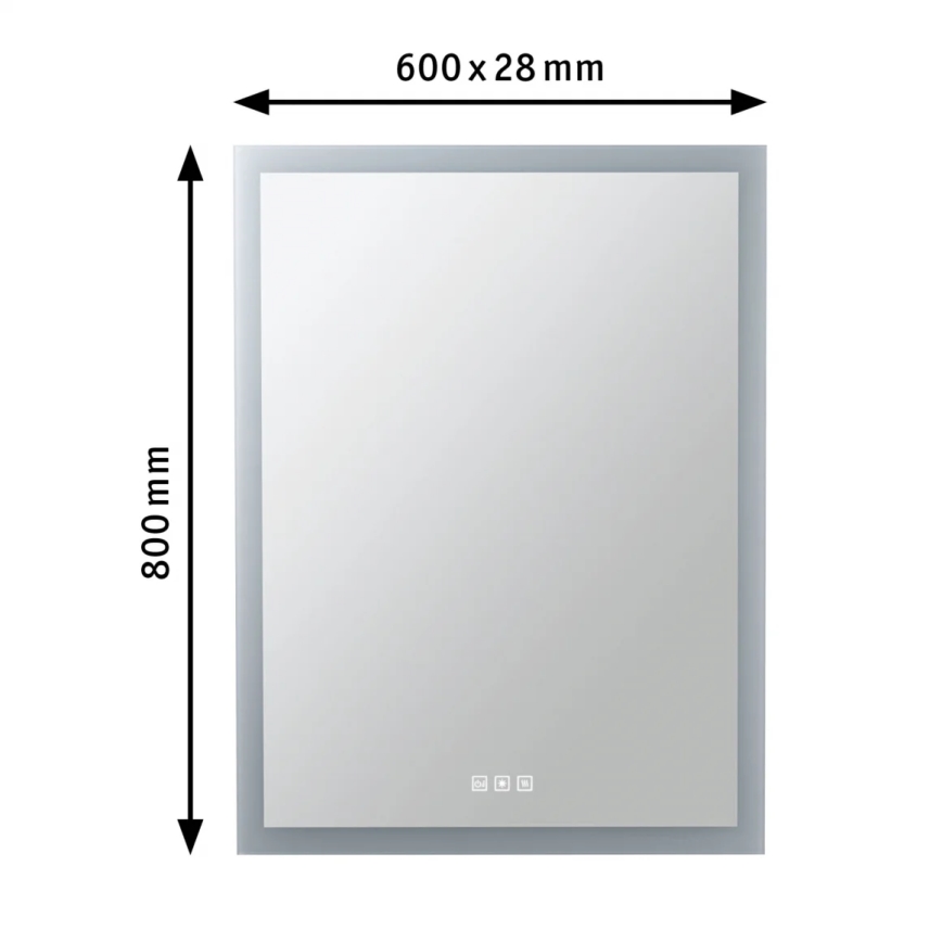 Paulmann 78951 - Espelho para casa de banho LED/22W IP44 regulável com retroiluminação 230V