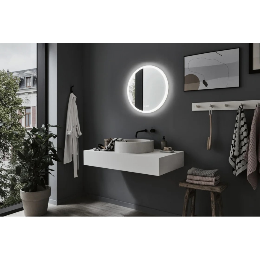 Paulmann 78952- Espelho para casa de banho LED/21W IP44 regulável com retroiluminação MIRA 230V