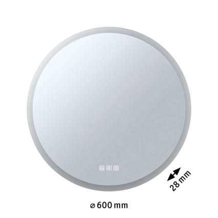 Paulmann 78952- Espelho para casa de banho LED/21W IP44 regulável com retroiluminação MIRA 230V