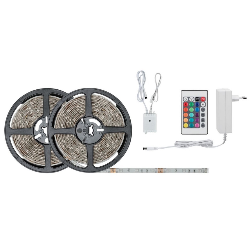 Paulmann 78980 - Tira com regulação LED RGB/28W SIMPLED 10m 230V + CR