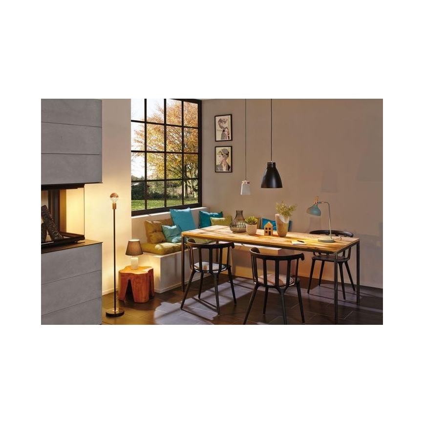 Paulmann 79615 - 1xE27/20W Candeeiro de chão NORDIN 230V