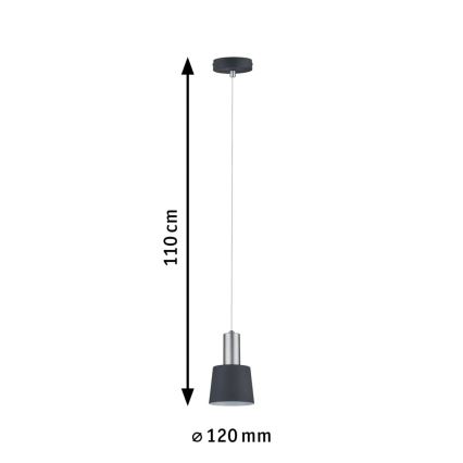 Paulmann 79691 - 1xE14/20W Candeeiro suspenso NEORDIC HALDAR 230V