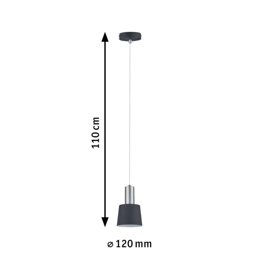 Paulmann 79691 - 1xE14/20W Candeeiro suspenso NEORDIC HALDAR 230V